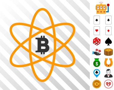Bonus ile Bitcoin Atom simgesi