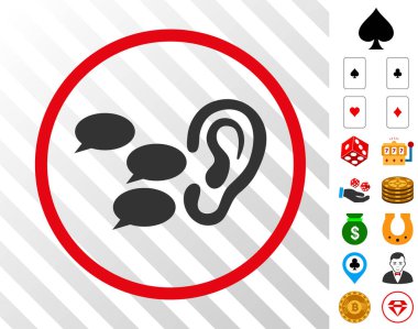 Dedikodu yuvarlak simge Bonus ile dinle