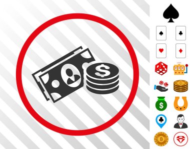 Para nakit Bonus yuvarlak simgesiyle