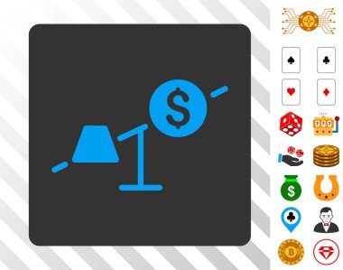 Piyasa dalgalanmaları Bonus ile mavi kutsal kişilerin resmi