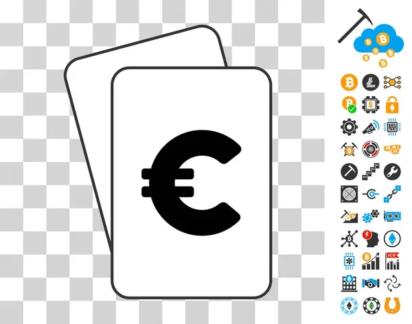 Cartes Euro avec Bonus — Image vectorielle