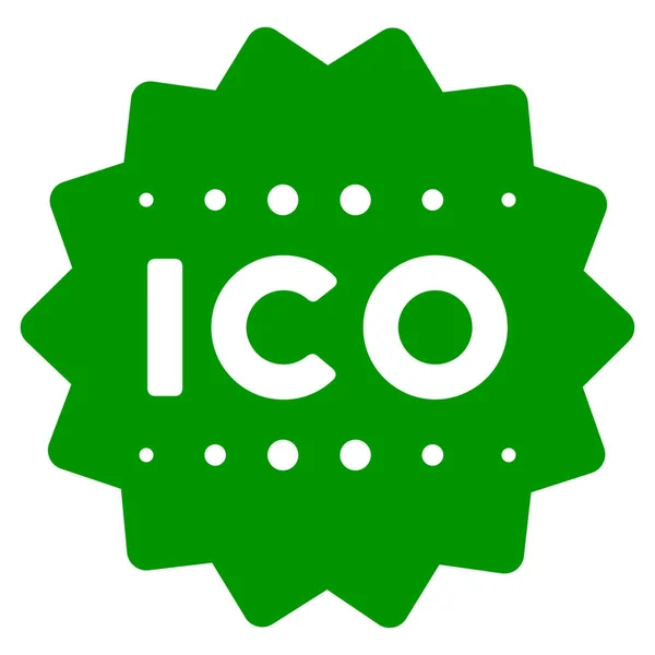 Ico Token lapos ikon — Stock Vector