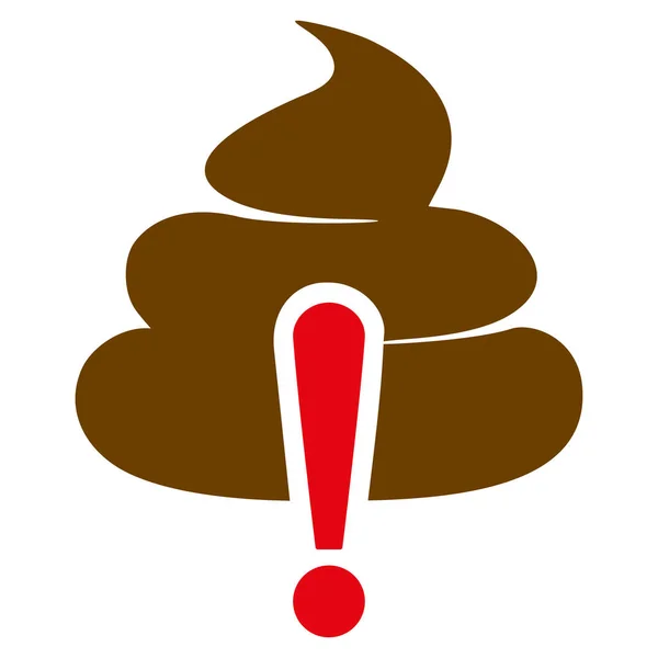 Shit Caution Flat Icon