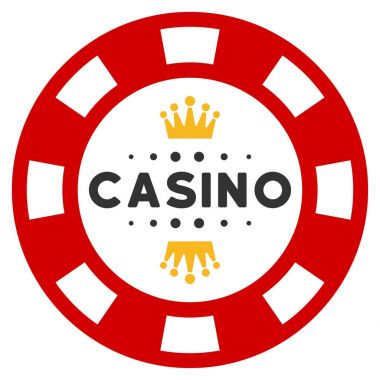 Royal Casino çip düz simgesi