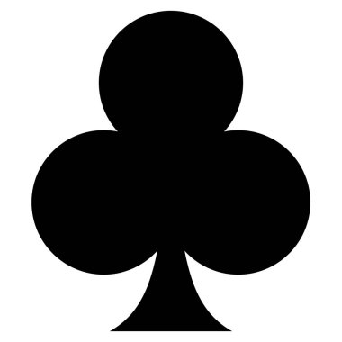 Kulüp takım elbise düz simgesi