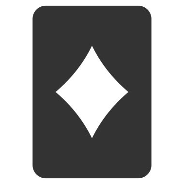 Elmas kumar kart düz simgesi