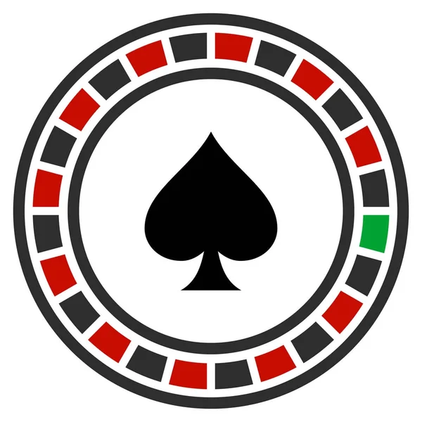 Casino Ruleta icono plano — Archivo Imágenes Vectoriales