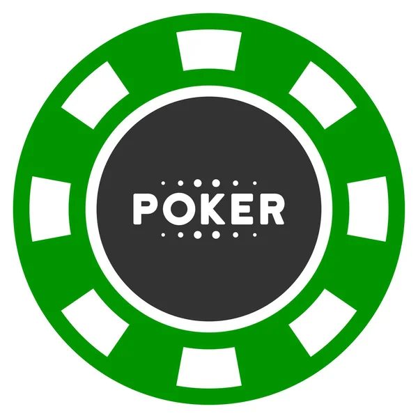 扑克赌场芯片平面图标 — 图库矢量图片