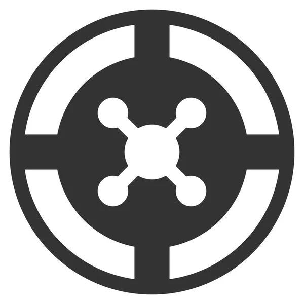Ruletka płaskie ikona — Wektor stockowy