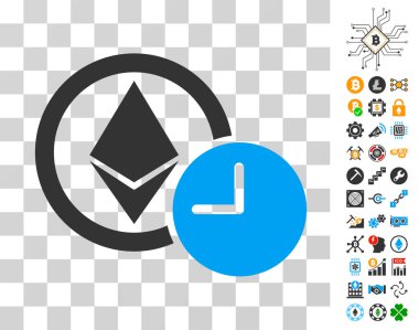 Bonus ile Ethereum kredi saat simgesi