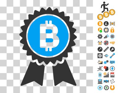 Bonus ile Bitcoin Ödülü mühür simgesi