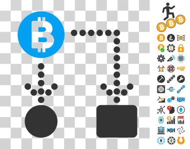 Bitcoin Bonus nakit akışı simgesiyle