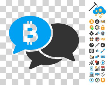 Bitcoin Webinar Bonus ile simgesi mesajları