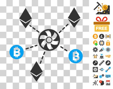 Bonus ile Cryptocurrency Blender Rotor simgesi