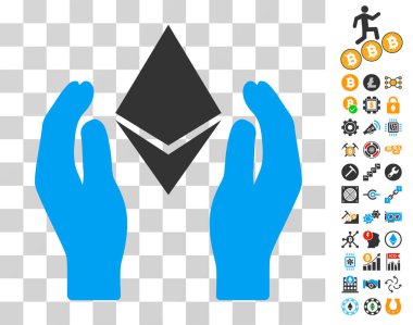 Bonus ile Ethereum bakım el simgesi