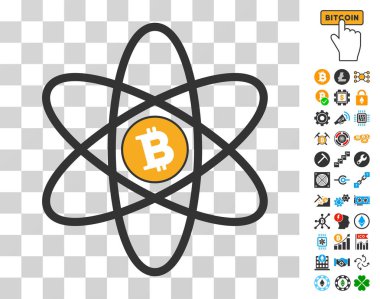Bonus ile Bitcoin Atom simgesi