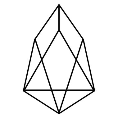 EOS para birimi düz simgesi