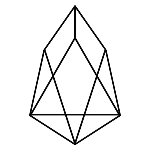 Eos Currency Flat Icon — Stock Photo, Image