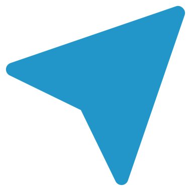 Serbest kağıt uçak düz simgesi