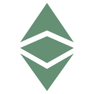 Ethereum klasik düz simgesi