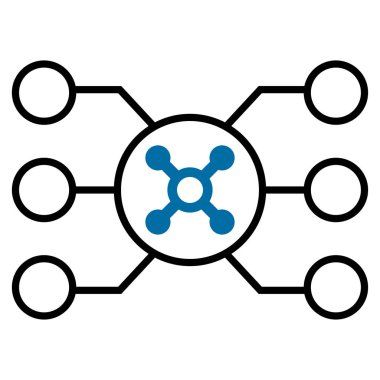 Rulet devre düz simgesi