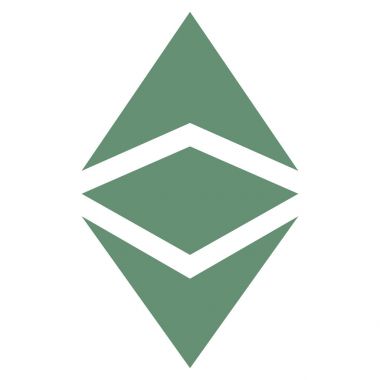 Ethereum klasik düz simgesi