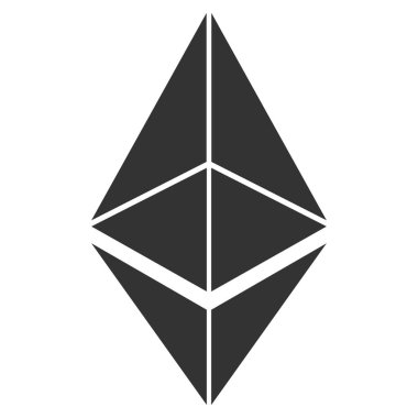 Ethereum düz simgesi
