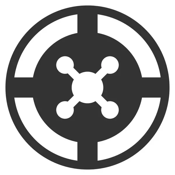 Ruletka płaskie ikona — Zdjęcie stockowe