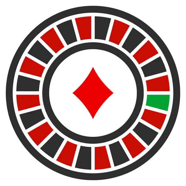 Casino Ruleta icono plano —  Fotos de Stock