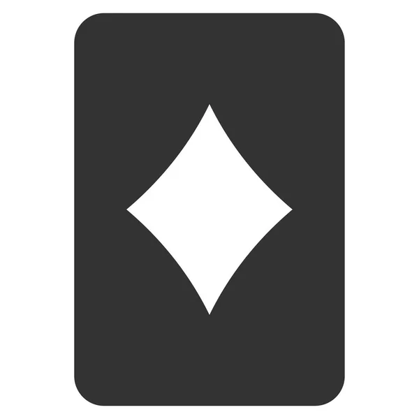 Diamanti Gambling Card Icona piatta — Foto Stock