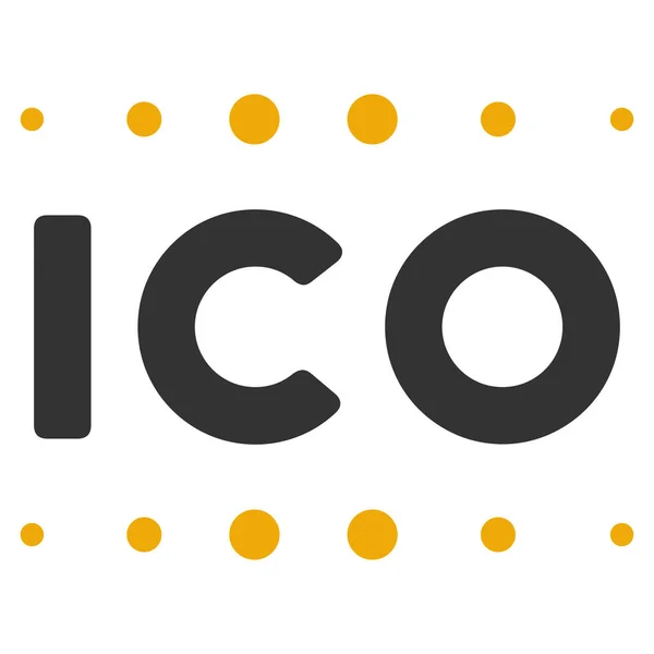 Ico Leyenda Icono plano —  Fotos de Stock