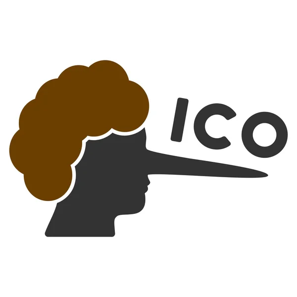 ICO Lier ikona płaskie — Zdjęcie stockowe