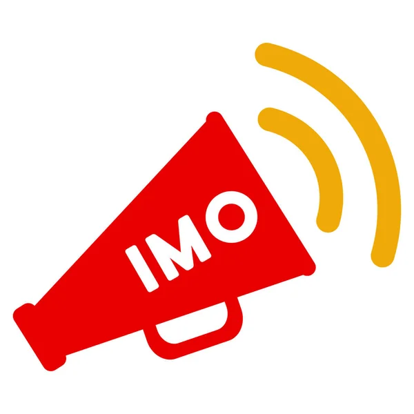Imo Megaphone Alert Icône plate — Photo