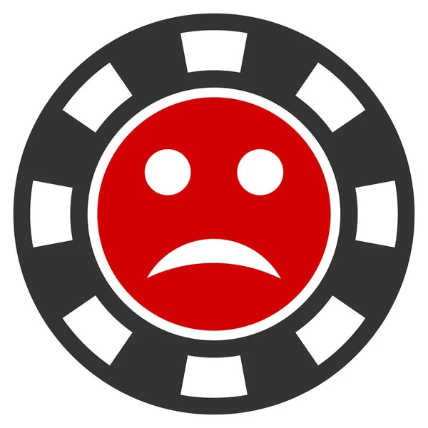 Pity Casino Chip Flat Icon — Stock Photo, Image