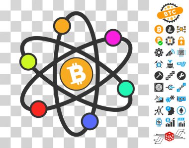 Bonus ile Bitcoin Atom simgesi