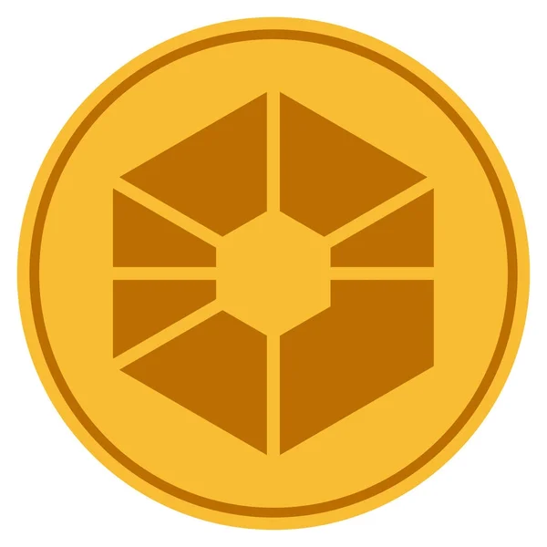 Raiblocks χρυσό νόμισμα — Διανυσματικό Αρχείο