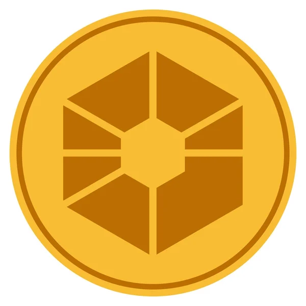 Pièce d'or Raiblocks — Image vectorielle