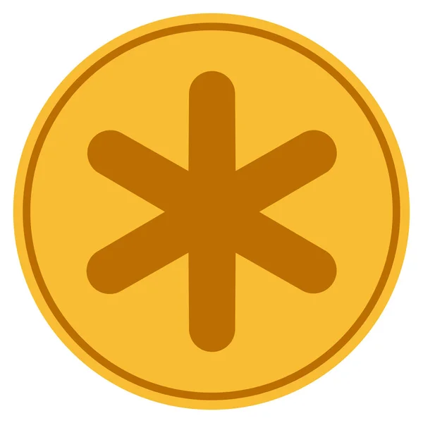 Sneeuwvlok Gold Coin — Stockfoto