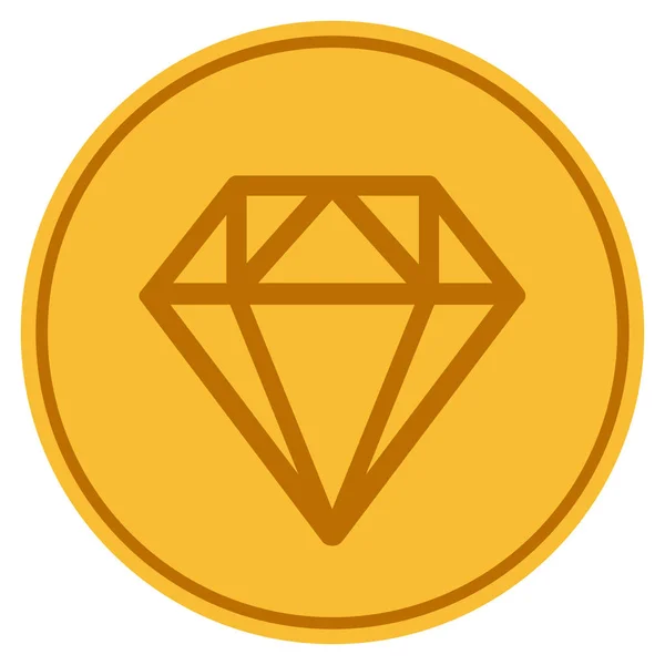 Diamond Gold Coin — Zdjęcie stockowe