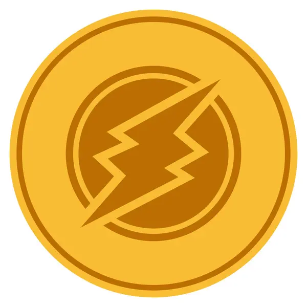 Moneda de oro Electroneum — Foto de Stock