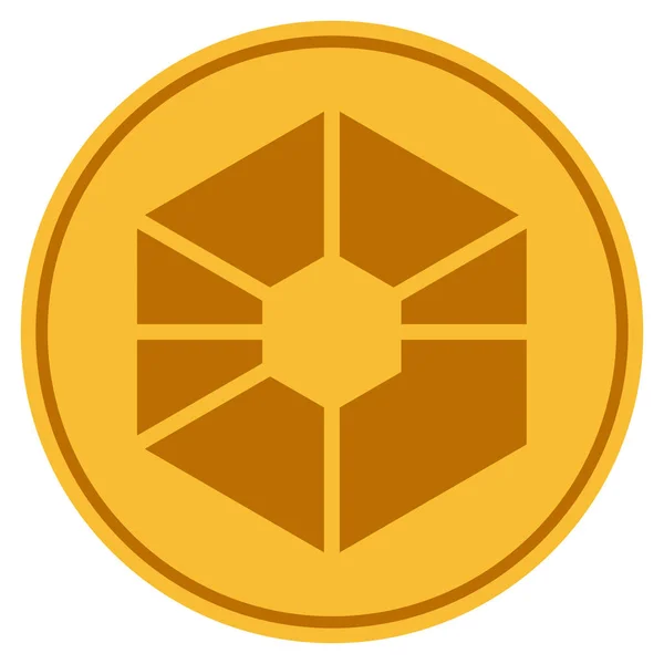 Raiblocks Gold Coin — Stock Photo, Image