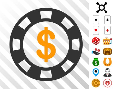 Bonus ile dolar Casino çip simgesi