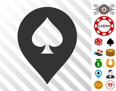 Bonus Casino işaretçisi simgesiyle küreği