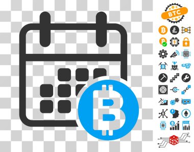 Bonus ile Bitcoin takvim simgesini