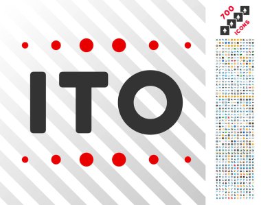 Bonus ile Ito resim yazısı düz simgesi