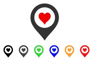 Casino harita işaretleyici vektör simgesi