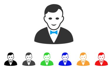 Krupiye Yöneticisi vektör simgesi