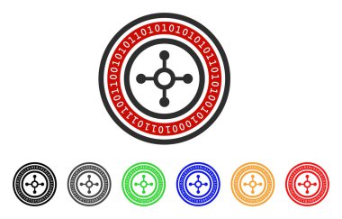 Dijital rulet vektör simgesi