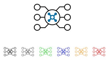 Rulet devre vektör simgesi