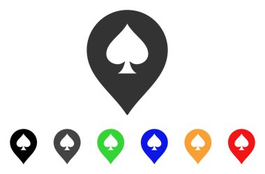 Spade Casino işaretçisi vektör simgesi